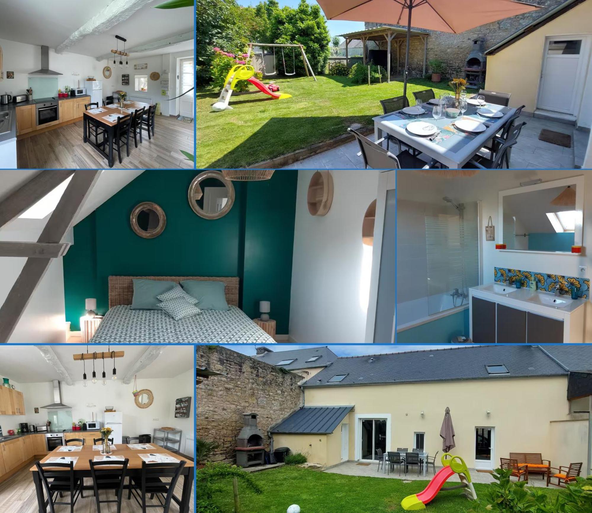Maison avec jardin, près plages du débarquement, table ping pong, à 800 m d' Omaha beach adaptée jeunes enfants Vierville-sur-Mer Exterior foto