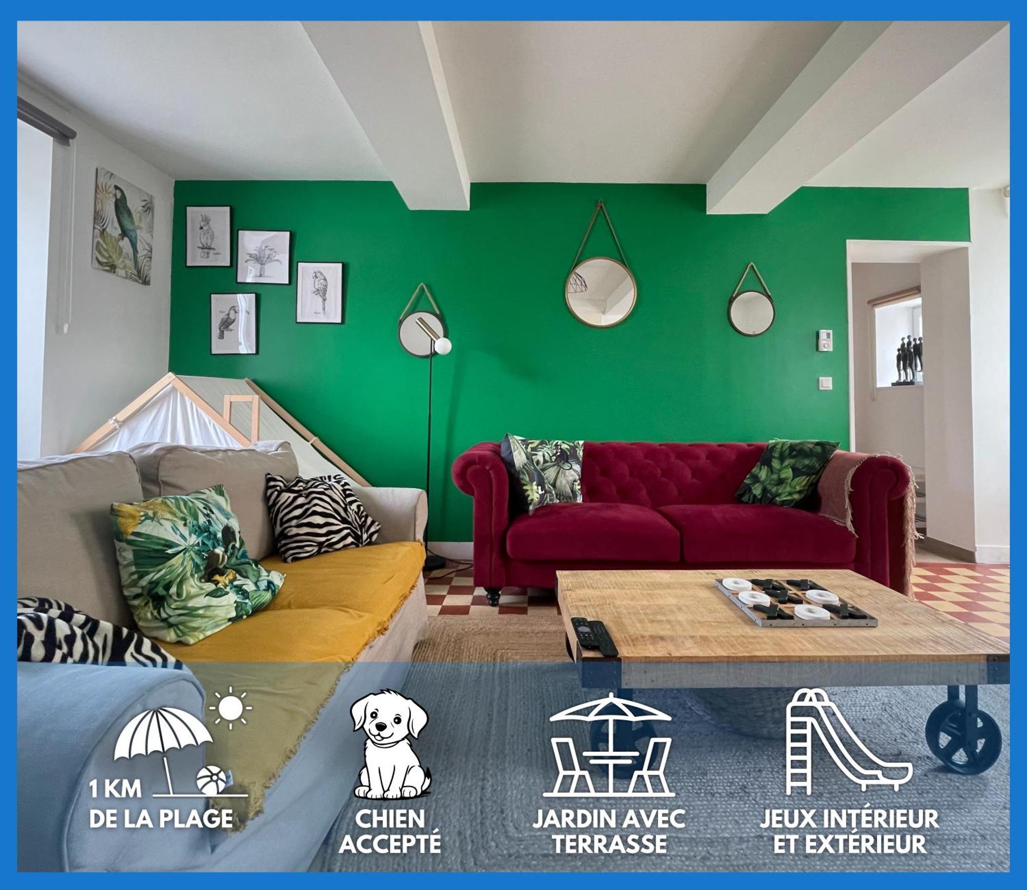 Maison avec jardin, près plages du débarquement, table ping pong, à 800 m d' Omaha beach adaptée jeunes enfants Vierville-sur-Mer Exterior foto